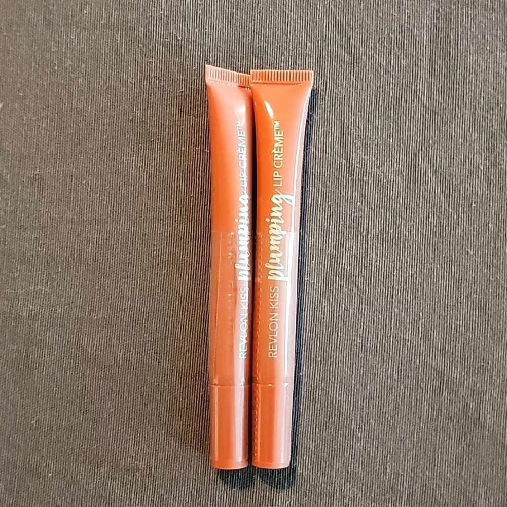 (2) Revlon Kiss Plumping Lip Creme-510 Nude Honey